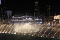 Dubai Fountain während unseres Abendessens