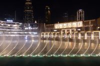 Dubai Fountain während unseres Abendessens