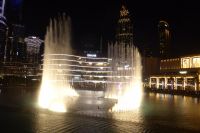 Dubai Fountain während unseres Abendessens