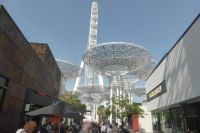Blue Water Island mit dem Riesenrad Ain Dubai (Dubai Eye)