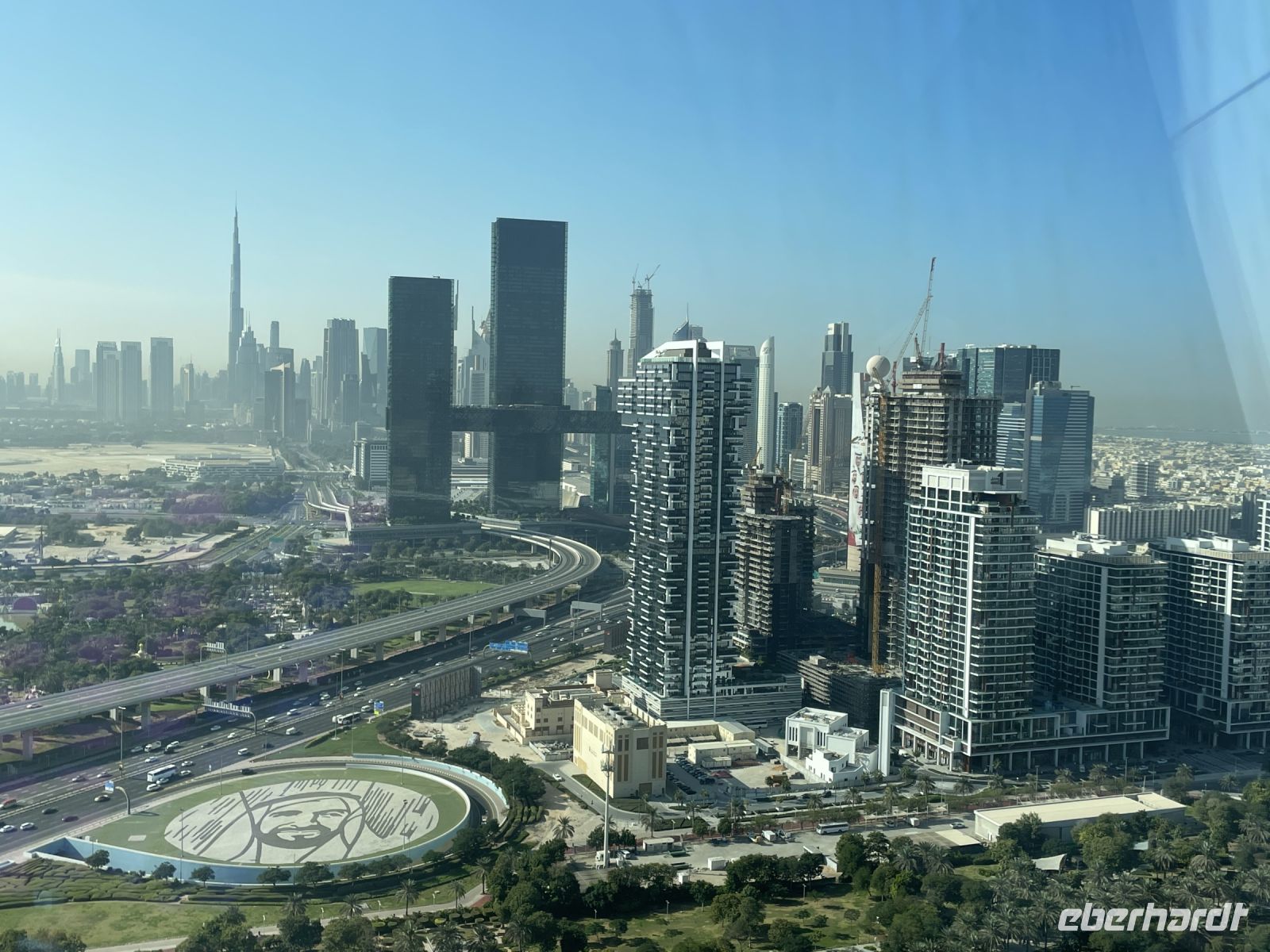 Aussicht vom Dubai Bilderrahmen 
