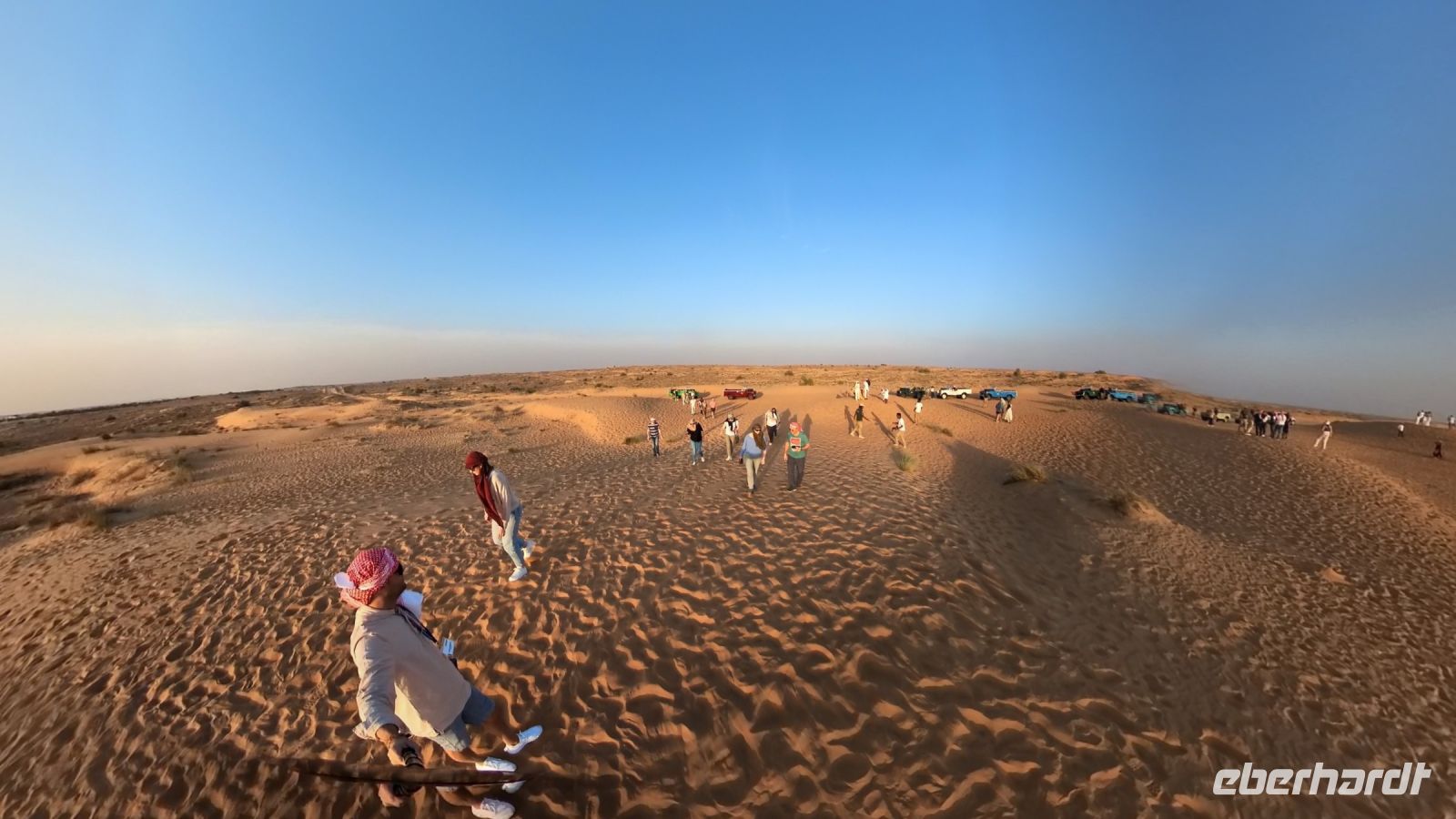 Fotostopp in den Sanddünen