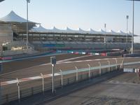 Die Formel 1 Rennstrecke auf Yas Island