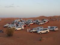 Wüstensafari Dubai Treff zum Sonnenuntergang in der Wüste