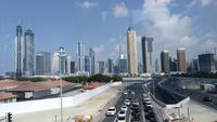 Dubai aus dem Bus