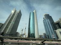 Fahrt mit der Metro zur Dubai Marina