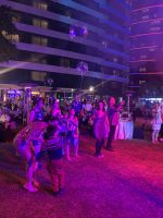 Silvesterfeier in Festival-City mit Skyline-Blick