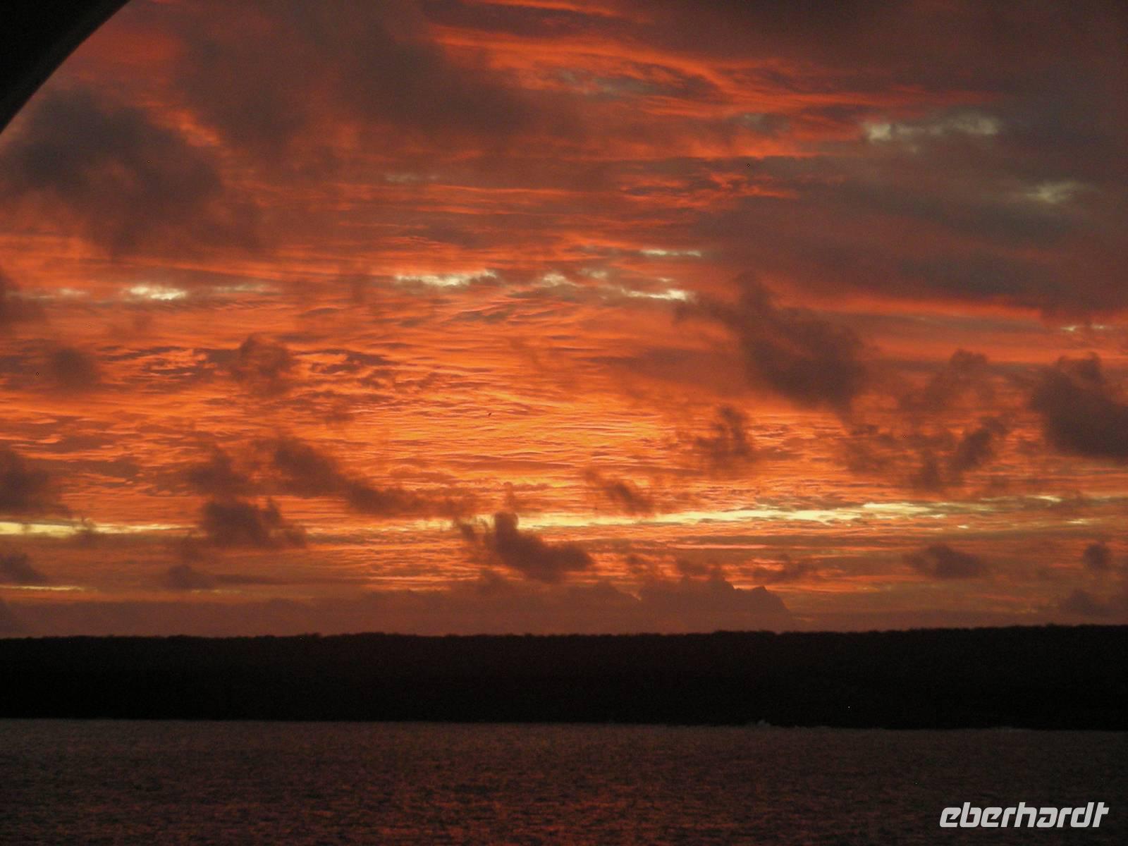 Sonnenuntergang in Genovesa