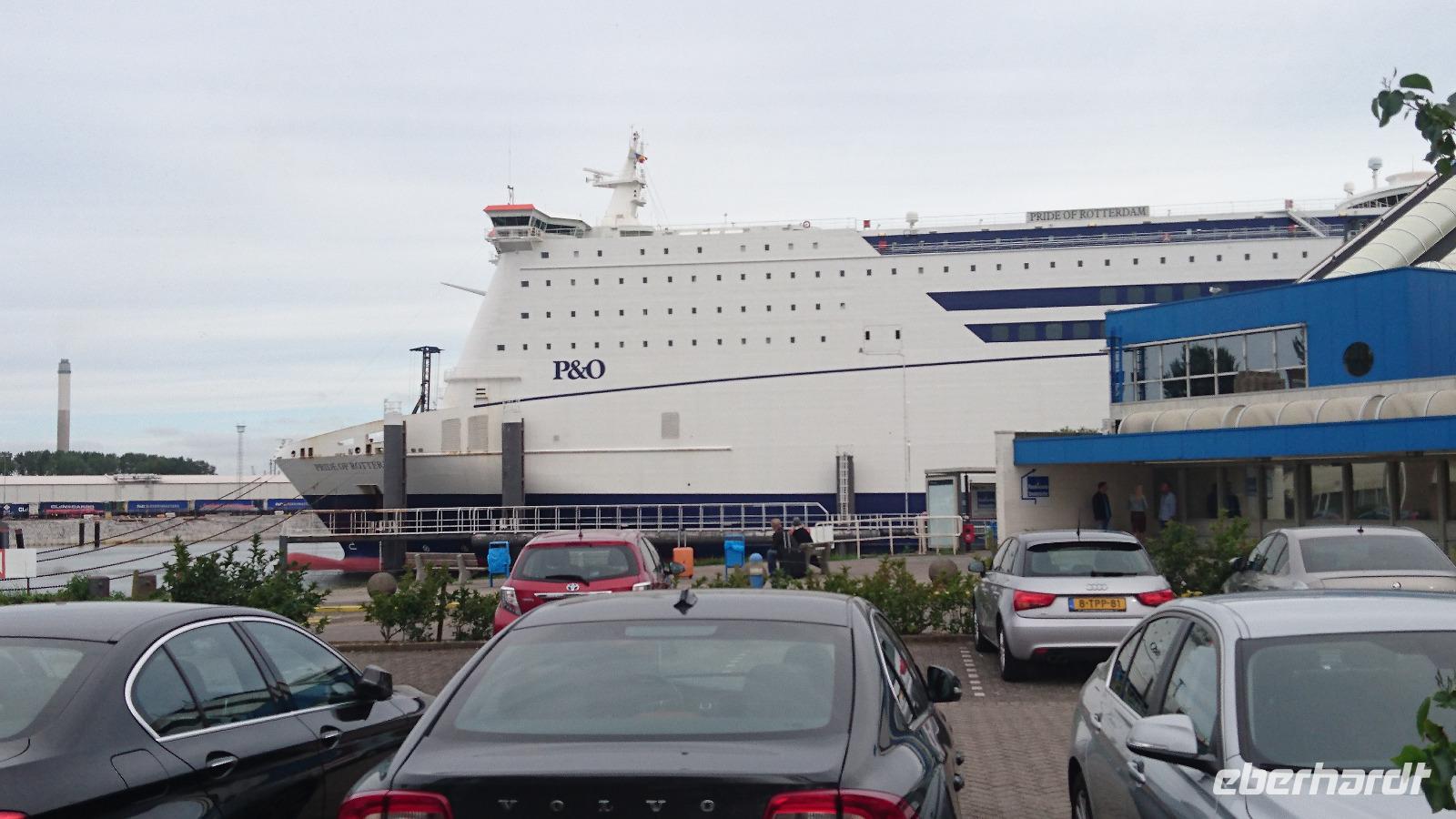 Mit der P&O in Rotterdam angekommen