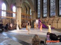 Während unseres Besuchs fand eine Aufführung der Leidensgeschichte Christi als Tanz statt.