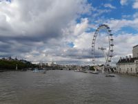 London: Blick auf die Themse und das London Eye