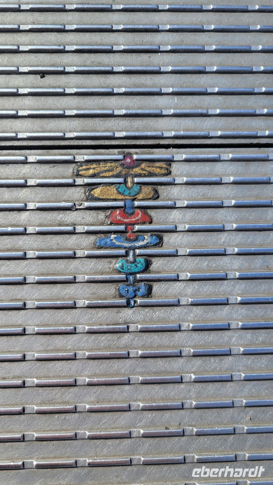 016 – England, London, Millennium Bridge, Kaugummikunst