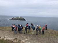 Blick zum Godrevy Leuchtturm