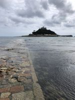 Weg bei Ebbe zum St.Michaels Mount