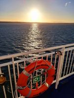 Harwich. Die Stena Line Fähre läuft aus