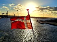 Harwich. Die Stena Line Fähre läuft aus