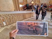 Oxford. Christ Church College - die Treppe zur großen Halle