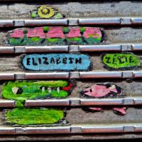 London. Millennium Bridge. Kaugummikunst