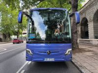 London. Unser Bus wartet