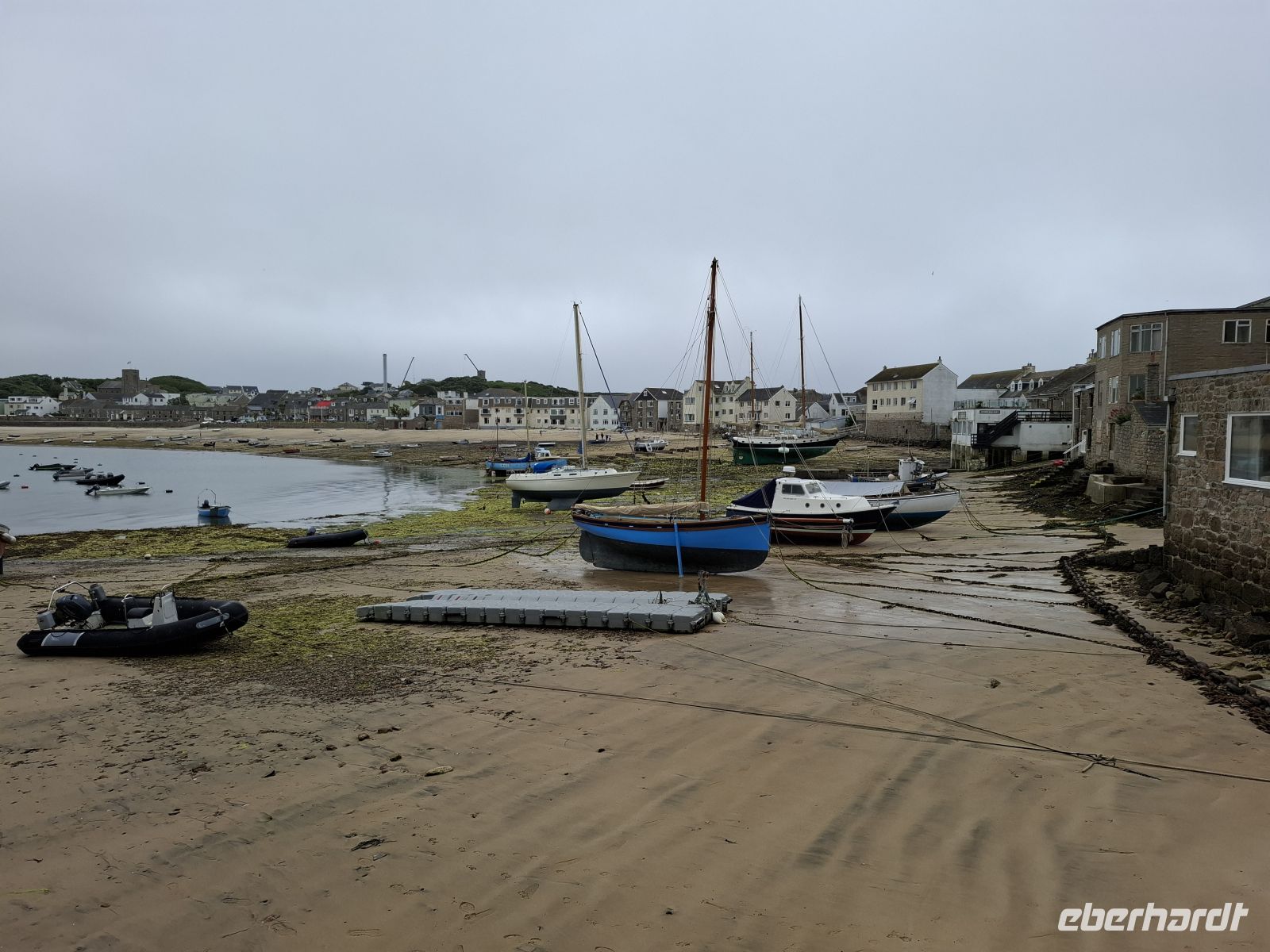 angekommen in Hugh Town, Hauptinsel St. Marys der Scillys