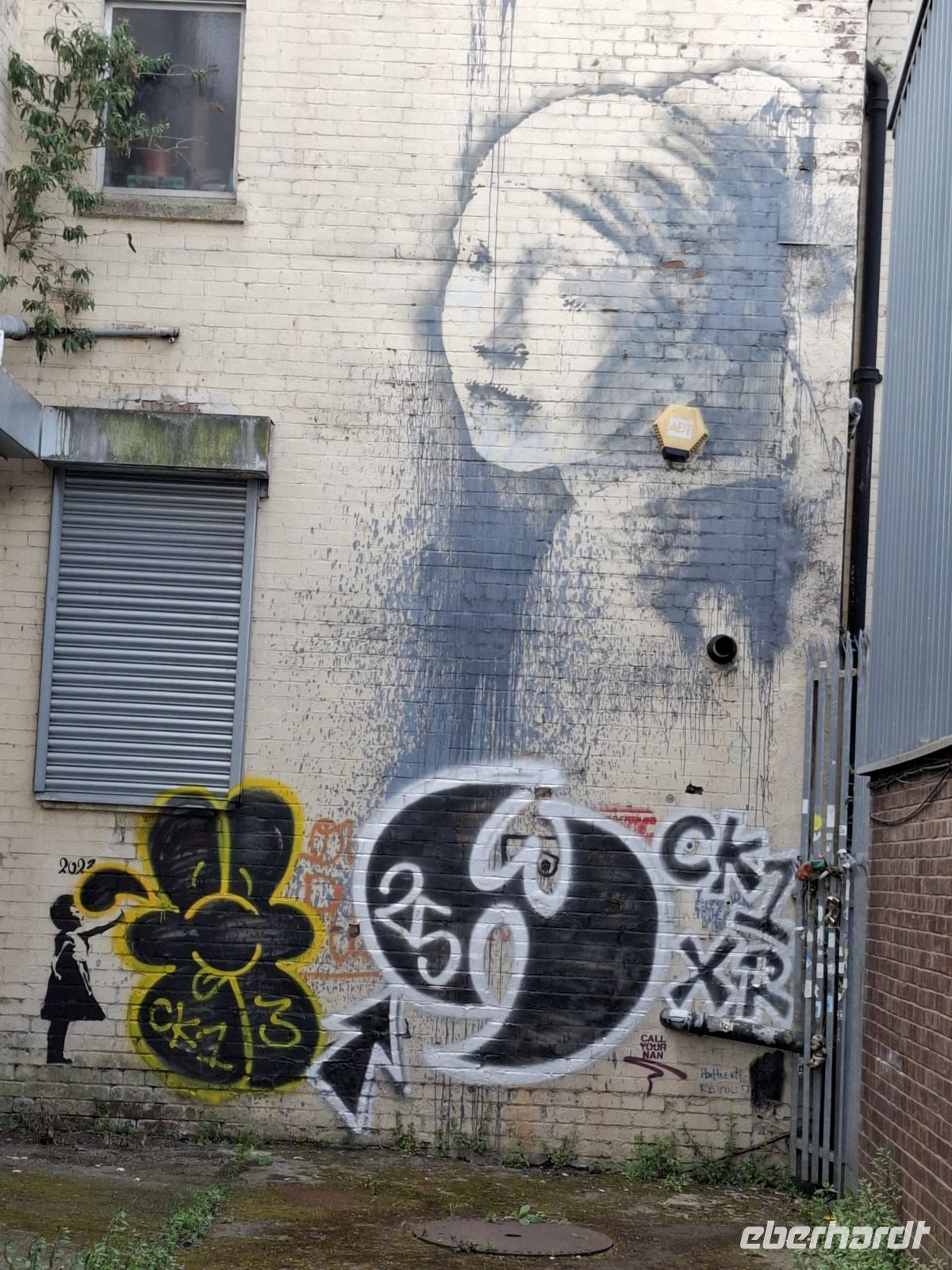 Banksy-Gemälde Mädchen mit Perlenohrring