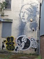 Banksy-Gemälde Mädchen mit Perlenohrring