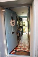 originell gestaltete Tür (Kingsand-Cawsand)