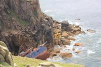 Schiffswrack im Mayon Cliff