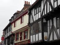 Fachwerkhäuser in York stammen zum Teil aus dem 14. Jahrhundert