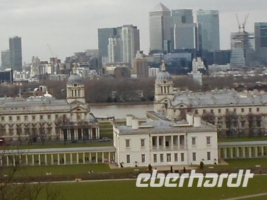Blicke auf London von Greenwich