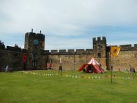 Wiese im Alnwick Castle, Drehort für die erste Besenflugstunde (Teil 1)