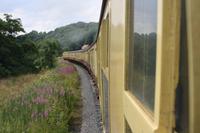 Fahrt in der Eisenbahn durch die North Yorkshire Moors