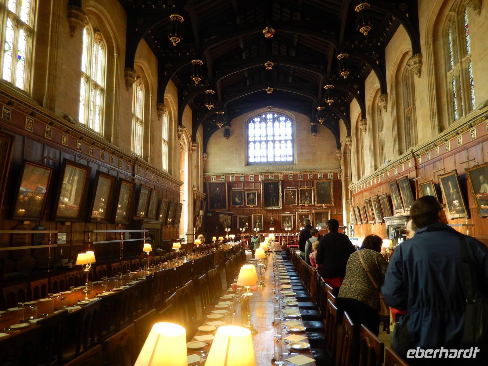 die Große Halle in Oxford - Vorbild zur Halle im Film