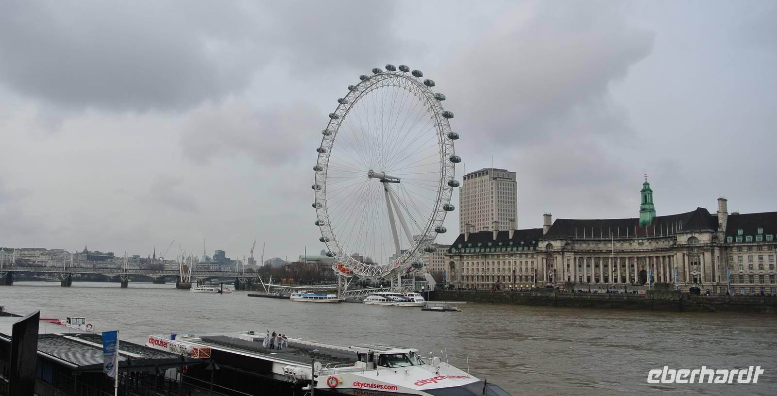 London Eye und die Themse