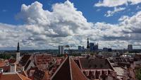 Estland, Tallinn, Aussichtspunkt mit Blick auf die Altstadt