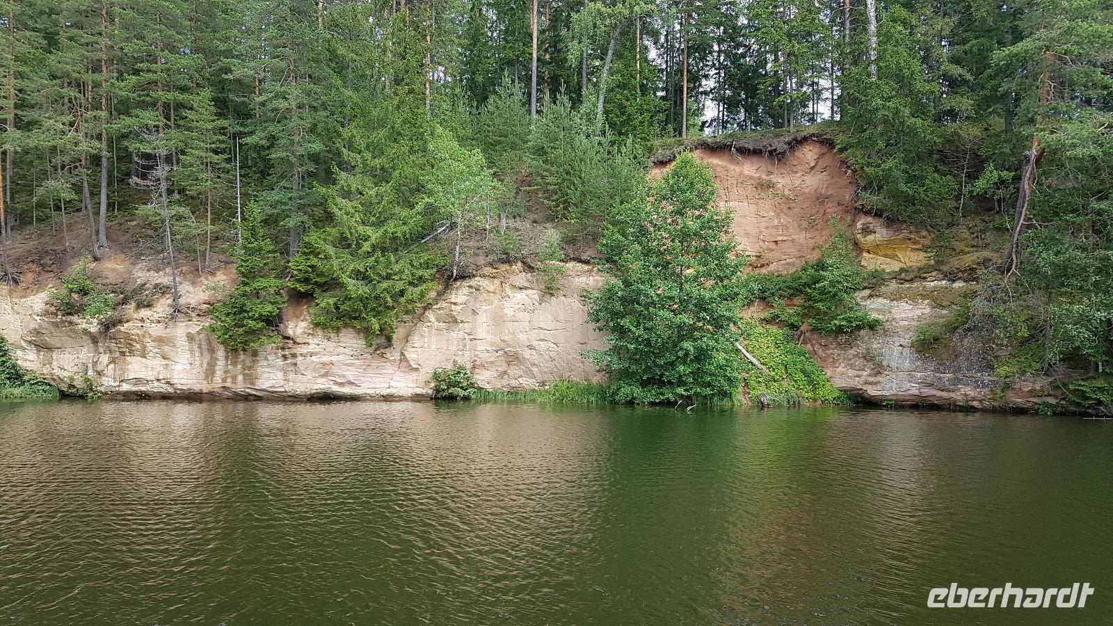 Estland, Bootsfahrt auf der Ahja Talsperre