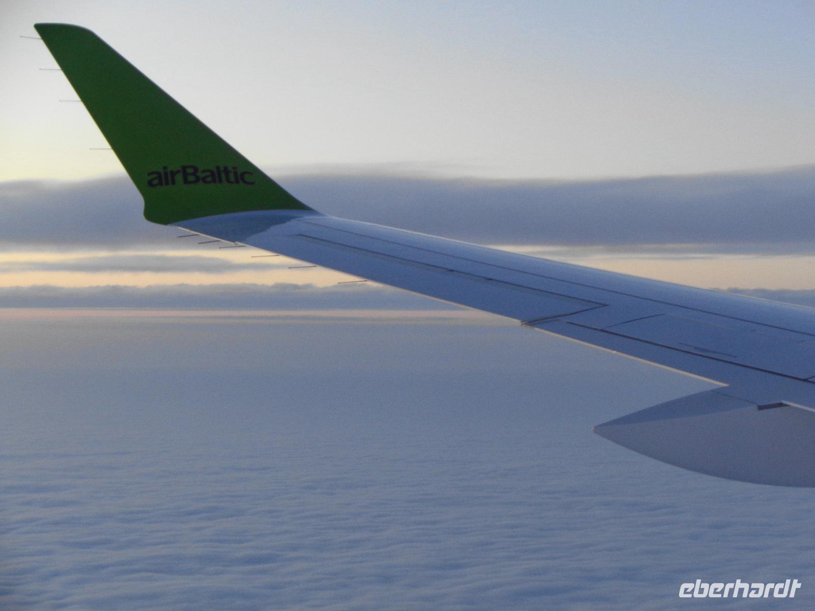Weihnachten in Estland - Flug mit Air Baltic 