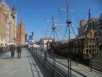 Danzig, historisches Schiff auf der Mottlau