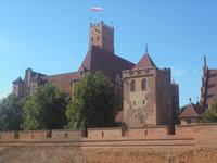 Marienburg, ehemals Sitz des Hochmeisters des Deutschen Ordens - Trakt mit Kirche und Palast