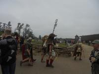 rekonstruiertes Dorf Biskupin an der Bernsteinstraße, Archäologiefest