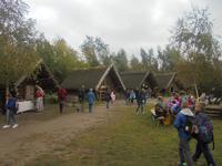 rekonstruiertes Dorf Biskupin an der Bernsteinstraße