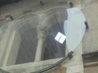 Romanisches Fenster an der alten Bischofsburg von Olmütz