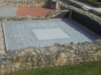 Römerstadt Carnuntum, rekonstruiertes Fußbodenmosaik