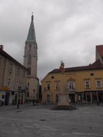 Celje, Stadtplatz mit Mariensäule