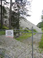 Hangrutsch 2009 nahe der Drau