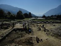 Archäologen bei der Ausgrabung in Aguntum