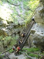 Eberhardt-Gäste in der Tscheppaschlucht