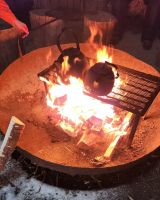 Motorschlittenfahrt-Pause