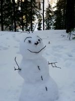 Schneemann bauen macht Spaß