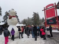 Rovaniemi. Am Weihnachtsdorf